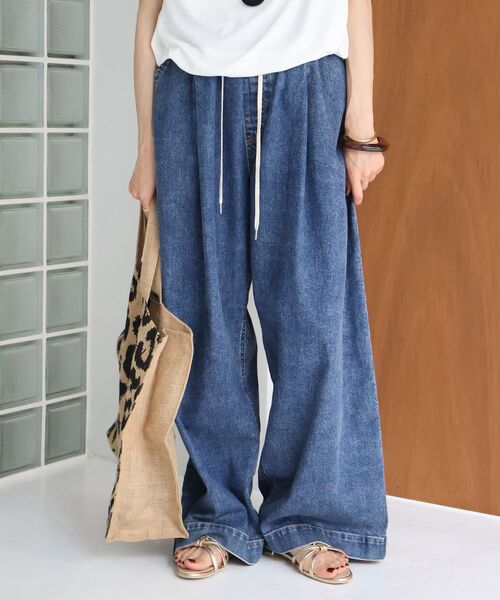 le.coeur blanc(ルクールブラン)の「Healthy denim Muffin(デニムパンツ・レディース・ネイビー/ブルー・38/36)」の12枚目の写真
