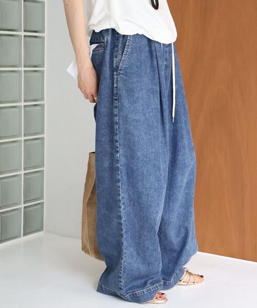 le.coeur blanc(ルクールブラン)の「Healthy denim Muffin(デニムパンツ・レディース・ネイビー/ブルー・38/36)」の13枚目の写真