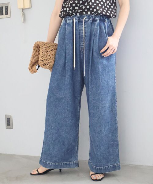 le.coeur blanc(ルクールブラン)の「Healthy denim Muffin(デニムパンツ・レディース・ネイビー/ブルー・38/36)」の22枚目の写真