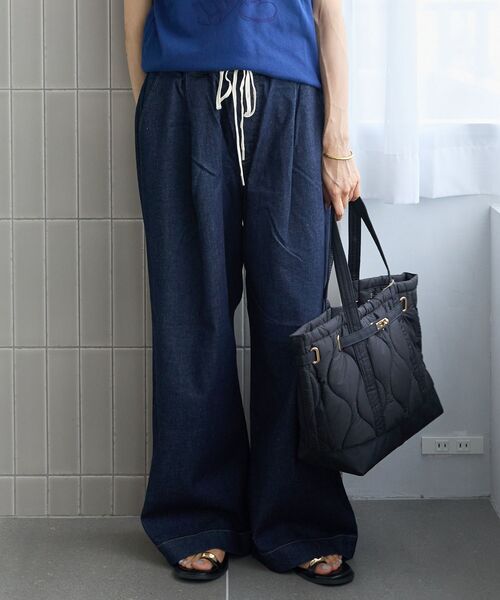 le.coeur blanc（ルクールブラン）の「Healthy denim Muffin（デニムパンツ・レディース・ネイビー/ブルー・38/36）」の18枚目の写真