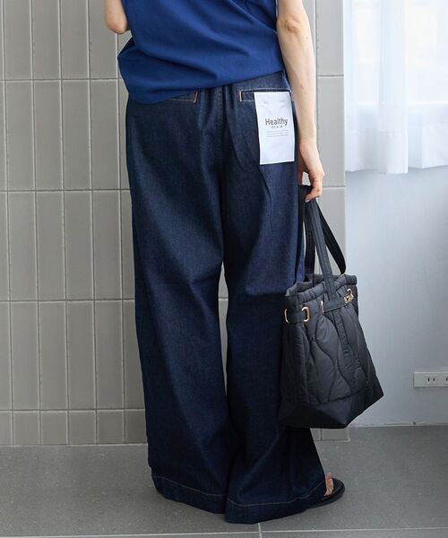 le.coeur blanc（ルクールブラン）の「Healthy denim Muffin（デニムパンツ・レディース・ネイビー/ブルー・38/36）」の20枚目の写真