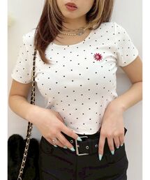 EVRIS | ドットSUNNYショートTシャツ(Tシャツ/カットソー)