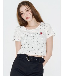 EVRIS | ドットSUNNYショートTシャツ(Tシャツ/カットソー)