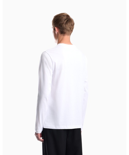 EMPORIO ARMANI(エンポリオアルマーニ)の「【エンポリオ アルマーニ】CAPSULE SIGNATURE Tシャツ 長袖 フォトグラフィックプリント&刺繍(Tシャツ/カットソー・メンズ・ホワイト/ブラック・MEDIUM/X-SMALL/LARGE/X-LARGE/SMALL)」の10枚目の写真