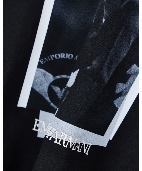 EMPORIO ARMANI(エンポリオアルマーニ)の「【エンポリオ アルマーニ】CAPSULE SIGNATURE Tシャツ 長袖 フォトグラフィックプリント&刺繍(Tシャツ/カットソー・メンズ・ホワイト/ブラック・MEDIUM/X-SMALL/LARGE/X-LARGE/SMALL)」の7枚目の写真