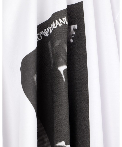 EMPORIO ARMANI(エンポリオアルマーニ)の「【エンポリオ アルマーニ】CAPSULE SIGNATURE Tシャツ 長袖 フォトグラフィックプリント&刺繍(Tシャツ/カットソー・メンズ・ホワイト/ブラック・MEDIUM/X-SMALL/LARGE/X-LARGE/SMALL)」の12枚目の写真