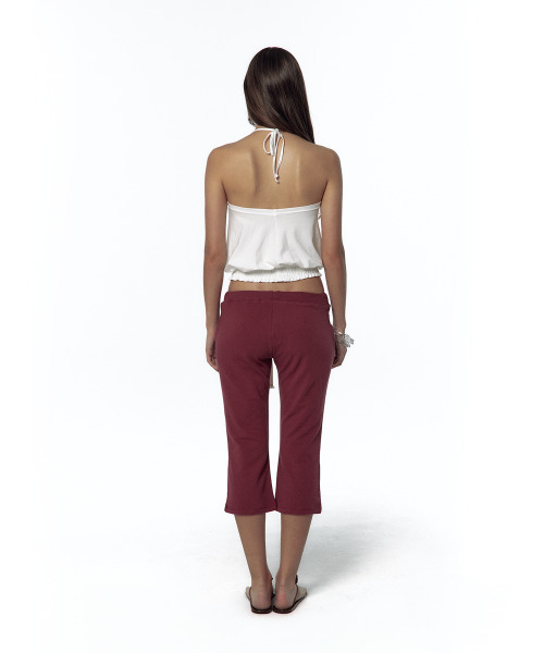 KASHIKO（カシコ）の「Low-Slung Capri Pants Wine（スウェットパンツ・レディース・その他・MEDIUM/SMALL）」の5枚目の写真