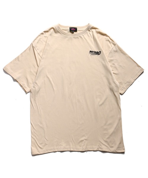 ROTAR(ローター)の「Wheel logo 1p Tee(Tシャツ/カットソー・メンズ・バーガンディー/サンドベージュ/ブラック/ホワイト・LARGE/MEDIUM/X-LARGE)」の3枚目の写真