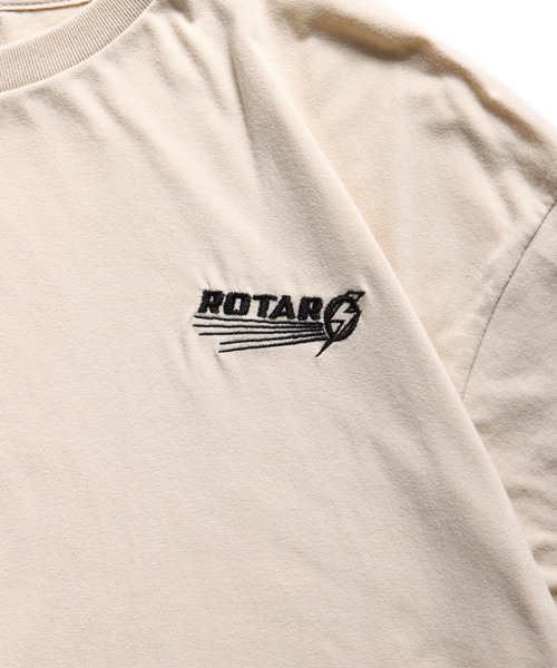 ROTAR(ローター)の「Wheel logo 1p Tee(Tシャツ/カットソー・メンズ・バーガンディー/サンドベージュ/ブラック/ホワイト・LARGE/MEDIUM/X-LARGE)」の6枚目の写真