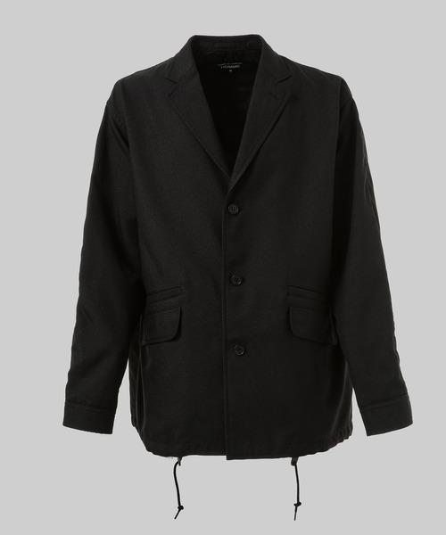 COMME des GARCONS HOMME(コム デ ギャルソン・オム)の「POLYESTER TWILL JACKET(テーラードジャケット・メンズ・ブラック/ベージュ・XS/S/M/L)」の2枚目の写真