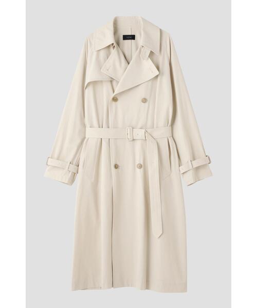 YLEVE(イレーヴ)の「YLEVE / COTTON VOILE GABARDINE NIDOM CO(トレンチコート・メンズ・ベージュ/グレー・4/3)」の2枚目の写真