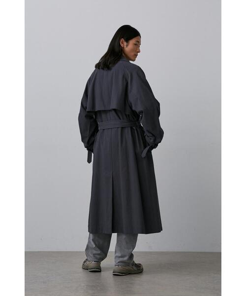 YLEVE(イレーヴ)の「YLEVE / COTTON VOILE GABARDINE NIDOM CO(トレンチコート・メンズ・ベージュ/グレー・4/3)」の4枚目の写真
