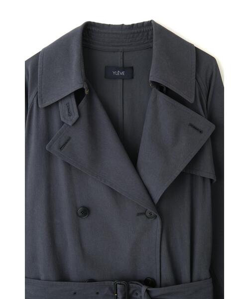 YLEVE(イレーヴ)の「YLEVE / COTTON VOILE GABARDINE NIDOM CO(トレンチコート・メンズ・ベージュ/グレー・4/3)」の12枚目の写真