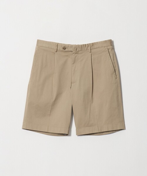 UNITED ARROWS（ユナイテッドアローズ）の「ツイル ベーシック 1プリーツ ショーツ（その他パンツ・メンズ・ベージュ/ブラック・L/S/M/XL）」の2枚目の写真