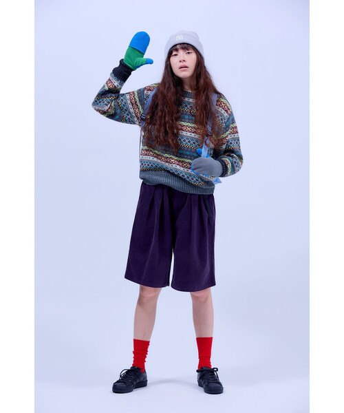 BEAMS BOY(ビームスボーイ)の「フェアアイル プルオーバー ニット(ニット/セーター・レディース・グレー/ベージュ・1/2)」の3枚目の写真