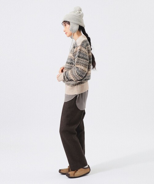 BEAMS BOY(ビームスボーイ)の「フェアアイル プルオーバー ニット(ニット/セーター・レディース・グレー/ベージュ・1/2)」の9枚目の写真