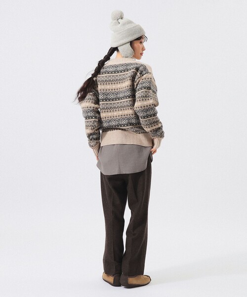 BEAMS BOY(ビームスボーイ)の「フェアアイル プルオーバー ニット(ニット/セーター・レディース・グレー/ベージュ・1/2)」の10枚目の写真