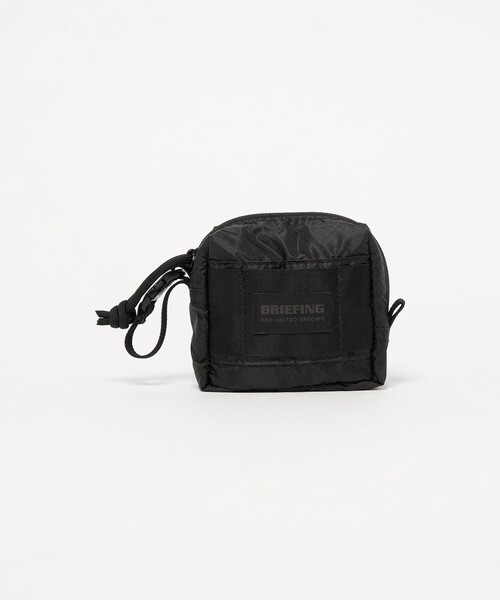 BRIEFING(ブリーフィング)の「【別注】<BRIEFING>SOLID LIGHT SQUARE GADGET POUCH/ソリッド ライト スクエア ガジェットポーチ(ポーチ・メンズ・ブラック・FREE)」の1枚目の写真