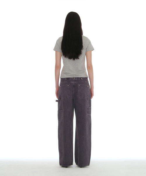 PARTIMENTO WOMEN(パルティメントウィメン)の「ウォッシュドユーティリティパンツ_ヴィンテージブルー(その他パンツ・レディース・その他・SMALL/MEDIUM)」の4枚目の写真