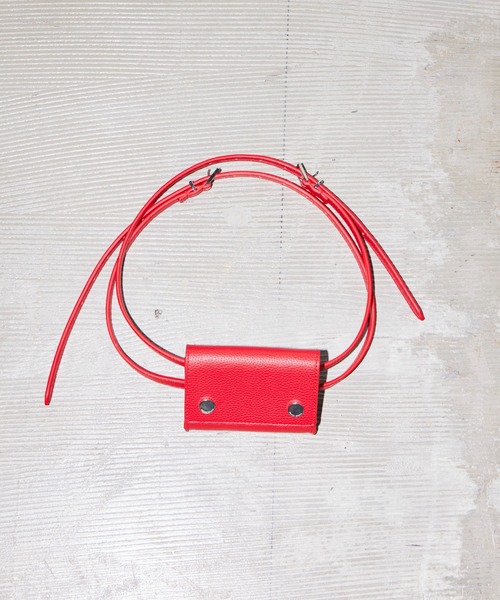 MAISON SPECIAL（メゾンスペシャル）の「【2026Autumn PRE-ORDER】Multi-Way Pouch Double Belt/マルチウェイポーチダブルベルト（ベルト・レディース・ブラック/レッド/カーキ/アイボリー・FREE）」の9枚目の写真