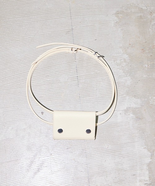 MAISON SPECIAL（メゾンスペシャル）の「【2026Autumn PRE-ORDER】Multi-Way Pouch Double Belt/マルチウェイポーチダブルベルト（ベルト・レディース・ブラック/レッド/カーキ/アイボリー・FREE）」の10枚目の写真