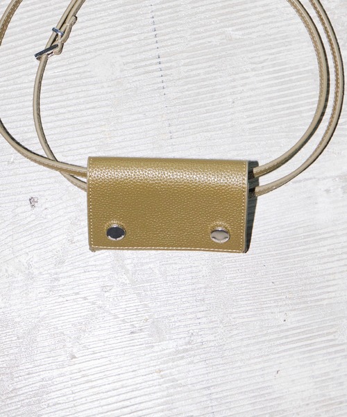 MAISON SPECIAL（メゾンスペシャル）の「【2026Autumn PRE-ORDER】Multi-Way Pouch Double Belt/マルチウェイポーチダブルベルト（ベルト・レディース・ブラック/レッド/カーキ/アイボリー・FREE）」の13枚目の写真