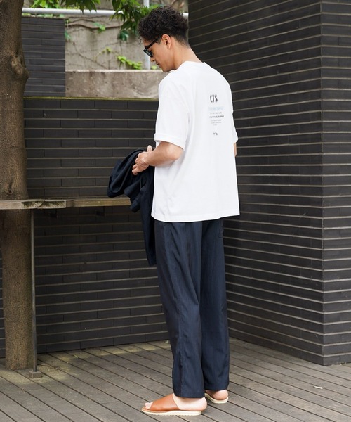BAYFLOW（ベイフロー）の「【接触冷感】クールヘザーブラッシュパンツ［セットアップ可］（その他パンツ・メンズ・ブラウン系その他/ネイビー・MEDIUM/LARGE）」の6枚目の写真