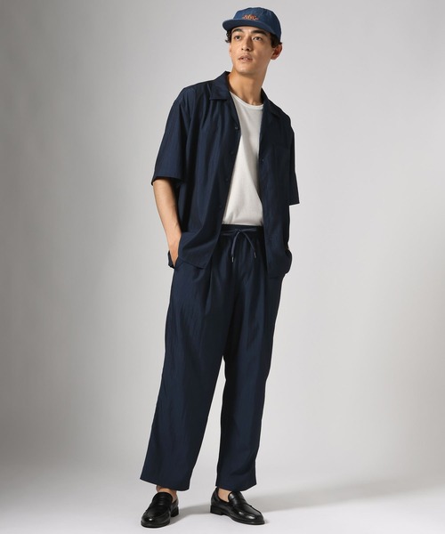 BAYFLOW（ベイフロー）の「【接触冷感】クールヘザーブラッシュパンツ［セットアップ可］（その他パンツ・メンズ・ブラウン系その他/ネイビー・MEDIUM/LARGE）」の10枚目の写真