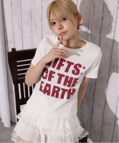GORGE(ゴージ)の「《テレコ・存在感ロゴ》アソートTシャツ/カジュアル×ストリート/春夏/全3色(Tシャツ/カットソー・レディース・カーキ/オフホワイト/グレー・F)」の15枚目の写真