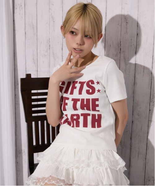 GORGE(ゴージ)の「《テレコ・存在感ロゴ》アソートTシャツ/カジュアル×ストリート/春夏/全3色(Tシャツ/カットソー・レディース・カーキ/オフホワイト/グレー・F)」の17枚目の写真