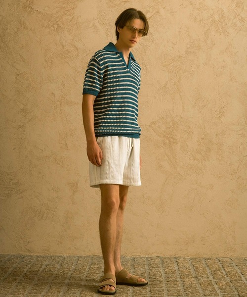 CIRCLEE(サークリー)の「CIRCLEE(サークリー)ボーダーニットポロ(ポロシャツ・メンズ・ネイビー・XL/L/M)」の17枚目の写真