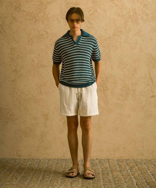 CIRCLEE(サークリー)の「CIRCLEE(サークリー)ボーダーニットポロ(ポロシャツ・メンズ・ネイビー・XL/L/M)」の18枚目の写真