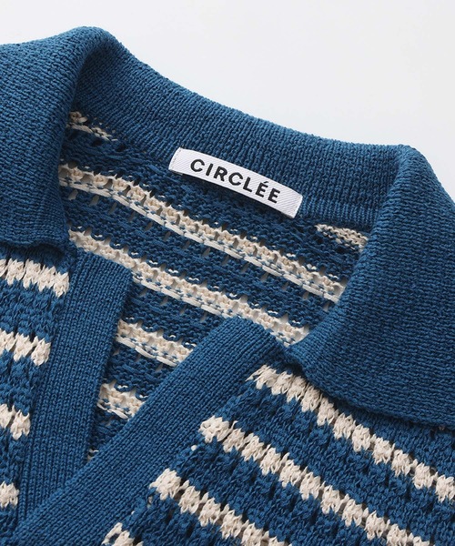 CIRCLEE(サークリー)の「CIRCLEE(サークリー)ボーダーニットポロ(ポロシャツ・メンズ・ネイビー・XL/L/M)」の21枚目の写真
