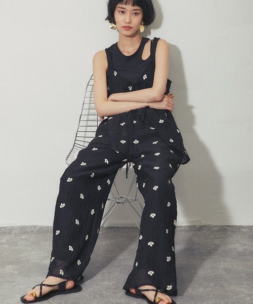 11/9終了●2025SS●COMMEdesGARCONS刺繍パンツXS ドット花柄刺繍パンツ（その他パンツ）｜ANOTHER S（アナザーエス）の
