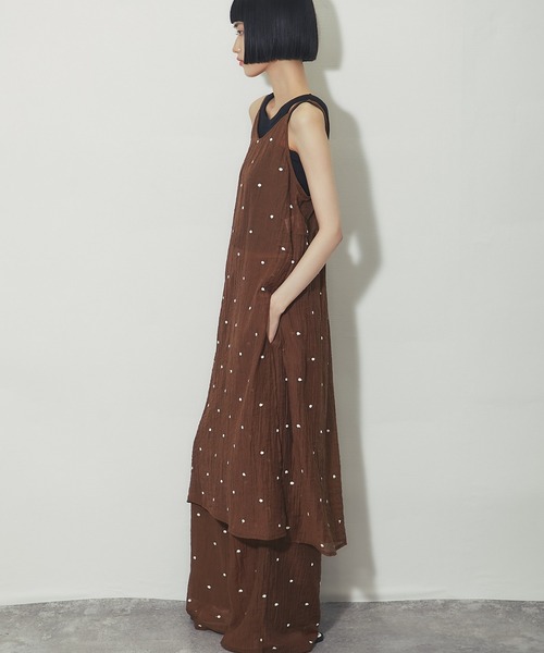 ANOTHER S（アナザーエス）の「ドット花柄刺繍パンツ（その他パンツ・レディース・アイボリー系1/ブラウン系1/ブラック系1/ブラック系2/ブラウン系2/アイボリー系2・M）」の22枚目の写真