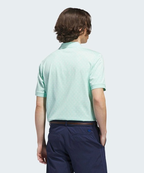 adidas(アディダス)の「オリジナルス オールオーバー トレフォイル ポロ【adidas Golf/アディダスゴルフ】(ポロシャツ・メンズ・グリーン・X-LARGE/MEDIUM/SMALL/XX-LARGE/3XL/LARGE)」の2枚目の写真