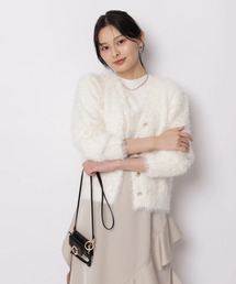 GWセール❤︎新品未使用アプワイザーリッシェ裾ひらりんくすみピンクサイズ2❤︎完売 Apuweiser-riche｜アプワイザーリッシェのニット/セーター（ホワイト