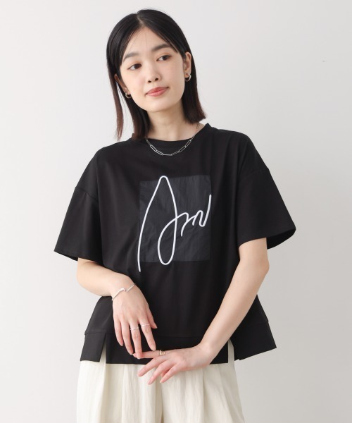 Bou Jeloud(ブージュルード)の「アートロゴカットソー(Tシャツ/カットソー・レディース・ブラック・FREE)」の2枚目の写真