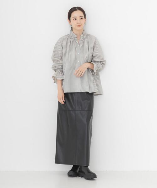 URBAN RESEARCH(アーバンリサーチ)の「フリルギャザーブラウス(シャツ/ブラウス・レディース・ブルー系その他/オフホワイト/グリーン系その他・FREE)」の18枚目の写真