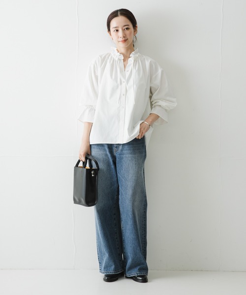URBAN RESEARCH(アーバンリサーチ)の「フリルギャザーブラウス(シャツ/ブラウス・レディース・ブルー系その他/オフホワイト/グリーン系その他・FREE)」の20枚目の写真