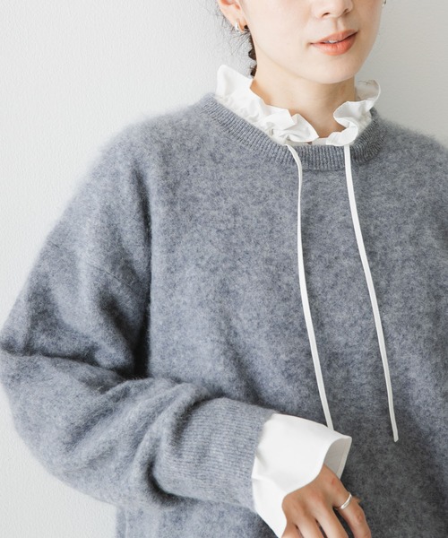 URBAN RESEARCH(アーバンリサーチ)の「フリルギャザーブラウス(シャツ/ブラウス・レディース・ブルー系その他/オフホワイト/グリーン系その他・FREE)」の21枚目の写真