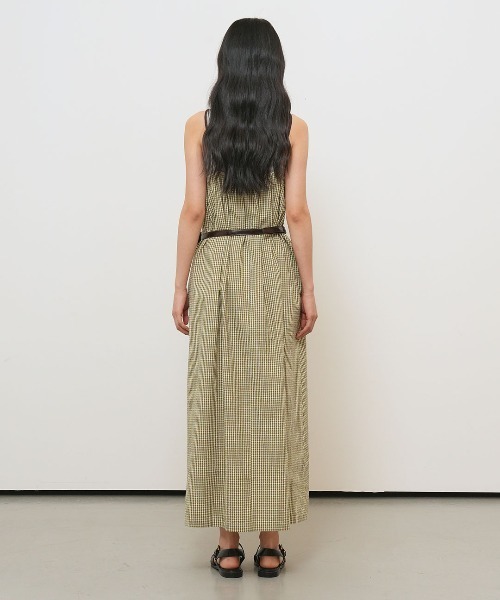GENERAL IDEA(ジェネラルアイデア)の「【GENERAL IDEA】チェック柄ロングワンピース / CHECKED LONG DRESS(ワンピース・レディース・スカイブルー/ダークブラウン/グリーン・L/M/S)」の19枚目の写真