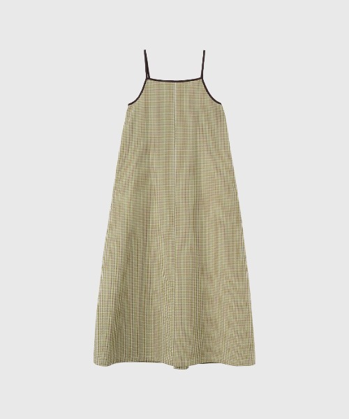 GENERAL IDEA(ジェネラルアイデア)の「【GENERAL IDEA】チェック柄ロングワンピース / CHECKED LONG DRESS(ワンピース・レディース・スカイブルー/ダークブラウン/グリーン・L/M/S)」の9枚目の写真