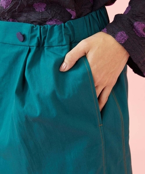 Jocomomola（ホコモモラ）の「ツイルワイドパンツ（その他パンツ・レディース・ベージュ/ブルー・40）」の12枚目の写真