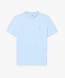 ジャカードブランドネームネック鹿の子Tシャツ