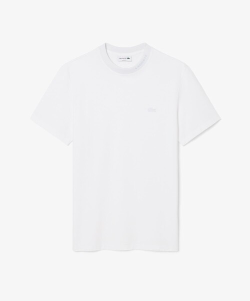 LACOSTE(ラコステ)の「ジャカードブランドネームネック鹿の子Tシャツ(Tシャツ/カットソー・メンズ・ブラック/ホワイト/ライトブルー・2/3/4/5)」の7枚目の写真