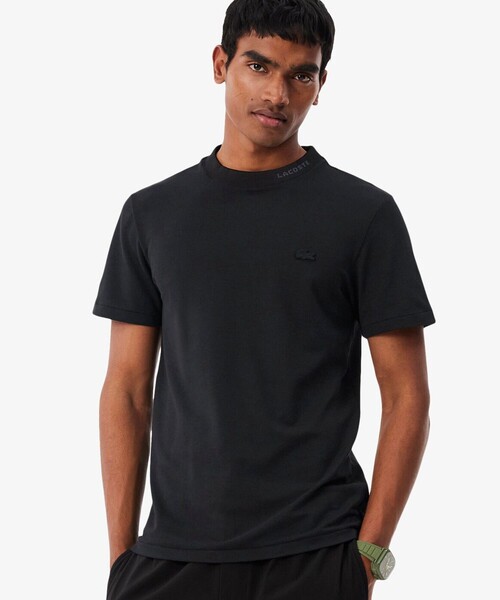 LACOSTE(ラコステ)の「ジャカードブランドネームネック鹿の子Tシャツ(Tシャツ/カットソー・メンズ・ブラック/ホワイト/ライトブルー・2/3/4/5)」の11枚目の写真