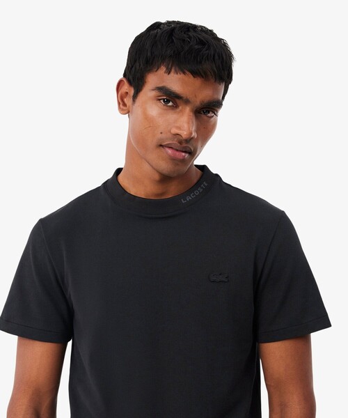 LACOSTE(ラコステ)の「ジャカードブランドネームネック鹿の子Tシャツ(Tシャツ/カットソー・メンズ・ブラック/ホワイト/ライトブルー・2/3/4/5)」の12枚目の写真