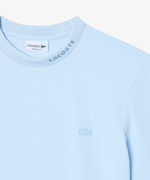 LACOSTE(ラコステ)の「ジャカードブランドネームネック鹿の子Tシャツ(Tシャツ/カットソー・メンズ・ブラック/ホワイト/ライトブルー・2/3/4/5)」の18枚目の写真