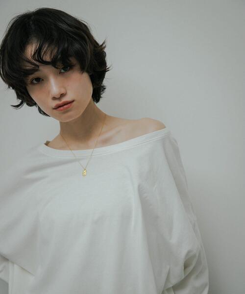 URBAN RESEARCH DOORS(アーバンリサーチドアーズ)の「Soft Cotton Loose Long-Sleeve T-shirts(Tシャツ/カットソー・レディース・オフホワイト/ブラック・FREE)」の7枚目の写真